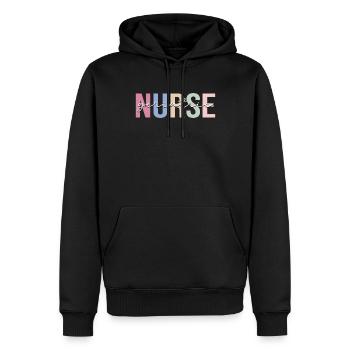 Altenpfleger Geriatrische Krankenpflege Ältere Men - Männer Premium Bio Hoodie - Schwarz - Vorne - Nico (187cm)