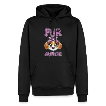 Beagle Hundetante Fur Auntie - Männer Premium Bio Hoodie - Schwarz - Vorne - Nico (187cm)