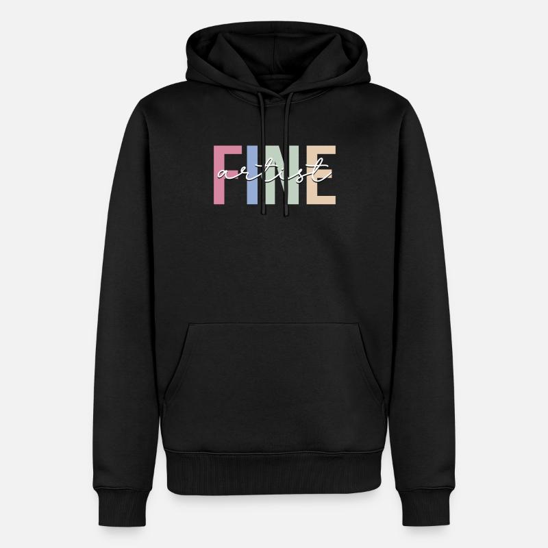Artiste peintre - Sweat à capuche Premium bio Homme - noir