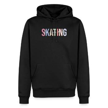 Figure Skating Ice Skating Ice Skaters - Men’s Premium Organic Hoodie - black - Front - Nico (187cm)