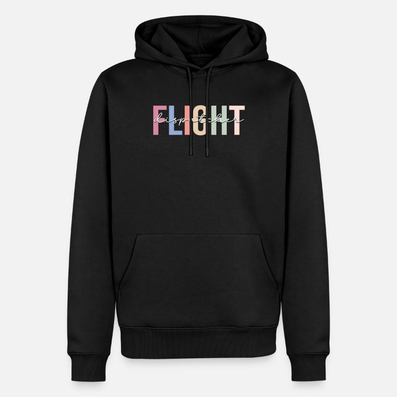 Régulateur de vol Aviation - Sweat à capuche Premium bio Homme - noir