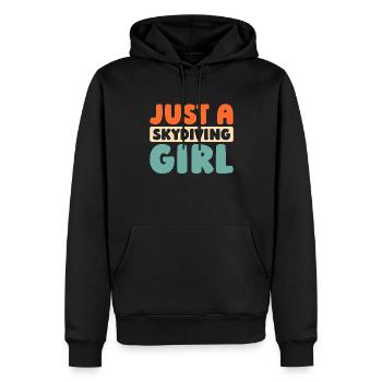 Fallschirmspringer Fallschirmspringen - Männer Premium Bio Hoodie - Schwarz - Vorne - Nico (187cm)