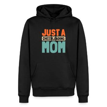 pom-pom girl pom-pom girl juste une maman pom-pom girl - Sweat à capuche Premium bio Homme - noir - Devant - Nico (187cm)