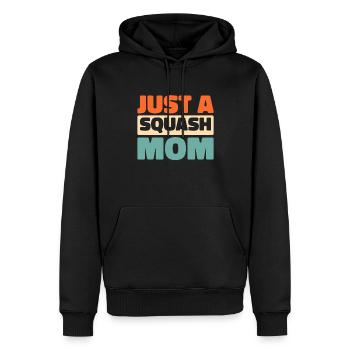 Squash Just A Squash Mom - Sweat à capuche Premium bio Homme - noir - Devant - Nico (187cm)