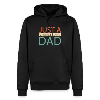 pom-pom girl pom-pom girl juste un papa pom-pom girl - Sweat à capuche Premium bio Homme - noir - Devant - Nico (187cm)
