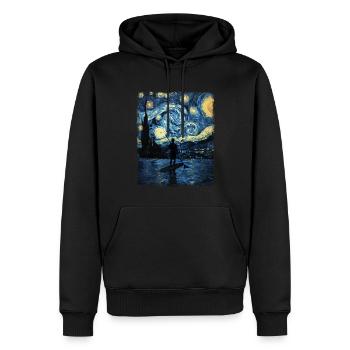 Stand Up Paddling SUP Paddle Board Starry Night Ma - Sweat à capuche Premium bio Homme - noir - Devant - Nico (187cm)