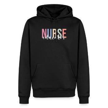 Formation d’instructeur en soins infirmiers - Sweat à capuche Premium bio Homme - noir - Devant - Nico (187cm)