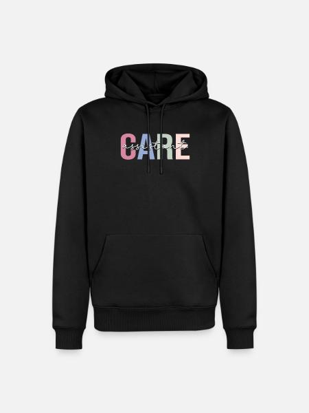 Pflegeassistentin Patientenpflegeassistentin PCA K - Männer Premium Bio Hoodie - Schwarz