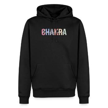 Guérisseur de chakras Maître Reiki de guérison des chakras - Sweat à capuche Premium bio Homme - noir - Devant - Nico (187cm)