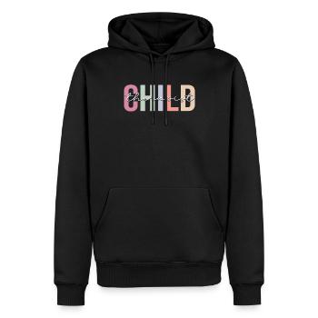 Thérapeute pour enfants Thérapie Psychologue pour enfants - Sweat à capuche Premium bio Homme - noir - Devant - Nico (187cm)