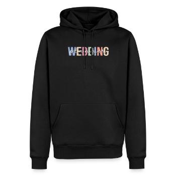 Wedding Planner Coordinateur de mariage Ververanstaltung - Sweat à capuche Premium bio Homme - noir - Devant - Nico (187cm)