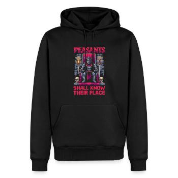 Ritterfest Bauer - Männer Premium Bio Hoodie - Schwarz - Vorne - Nico (187cm)