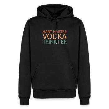 Vodka Wodka - Männer Premium Bio Hoodie - Schwarz - Vorne - Nico (187cm)