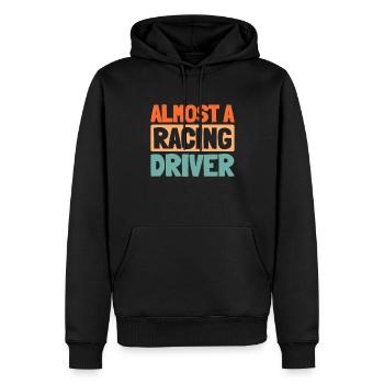 Sim Racing - Männer Premium Bio Hoodie - Schwarz - Vorne - Nico (187cm)