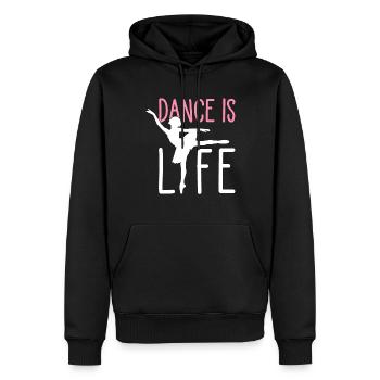 Ballett Tanz Tänzerin Tanz ist Leben - Männer Premium Bio Hoodie - Schwarz - Vorne - Nico (187cm)