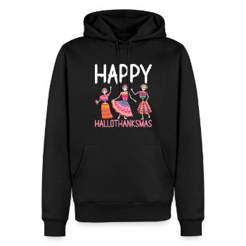 Ballett Halloween Erntedankfest Weihnachten Hallot - Männer Premium Bio Hoodie - Schwarz - Vorne - Nico (187cm)