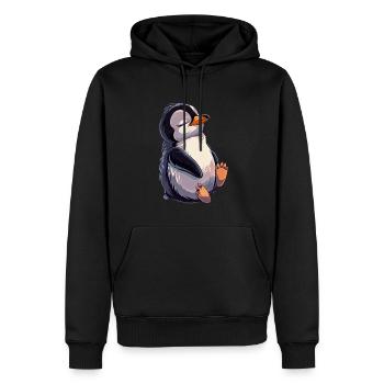 Pingouin - Sweat à capuche Premium bio Homme - noir - Devant - Nico (187cm)