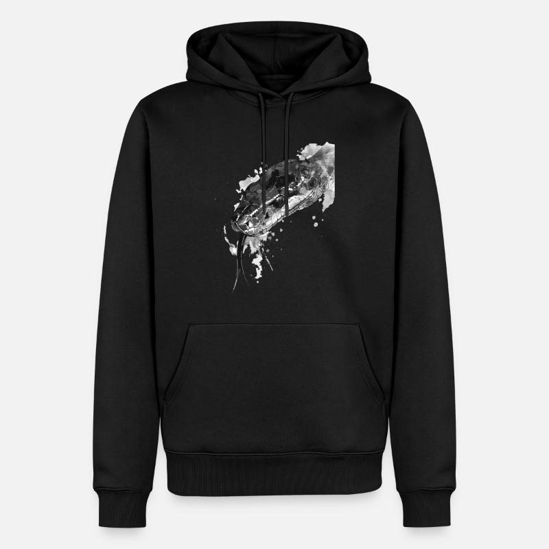 Serpent - Sweat à capuche Premium bio Homme - noir