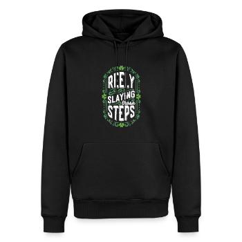 Danse Irlandaise Irischer Tanz - Sweat à capuche Premium bio Homme - noir - Devant - Nico (187cm)
