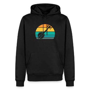 Banjo - Männer Premium Bio Hoodie - Schwarz - Vorne - Nico (187cm)