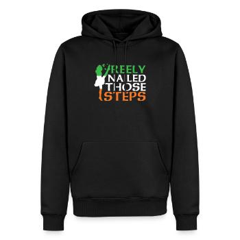 Danse Irlandaise Irischer Tanz - Sweat à capuche Premium bio Homme - noir - Devant - Nico (187cm)