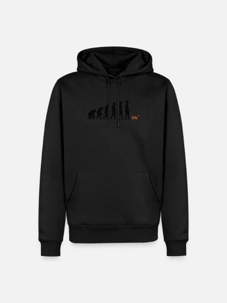 Dachshund - Men’s Premium Organic Hoodie - black