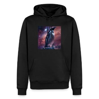 Pingouin - Sweat à capuche Premium bio Homme - noir - Devant - Nico (187cm)