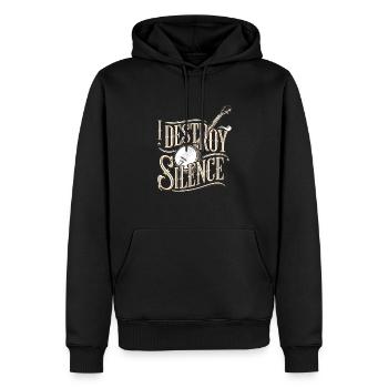 Banjo - Männer Premium Bio Hoodie - Schwarz - Vorne - Nico (187cm)