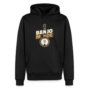 Banjo - Sweat à capuche Premium bio Homme - noir - Devant - Nico (187cm)