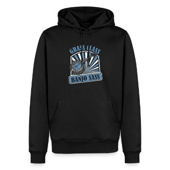Banjo - Sweat à capuche Premium bio Homme - noir - Devant - Nico (187cm)