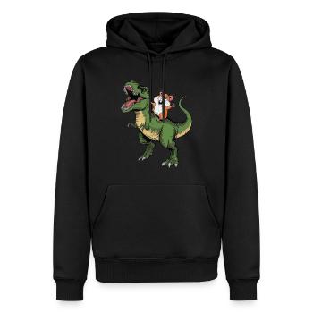 Hamster - Männer Premium Bio Hoodie - Schwarz - Vorne - Nico (187cm)