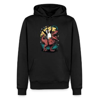 Pingouin - Sweat à capuche Premium bio Homme - noir - Devant - Nico (187cm)