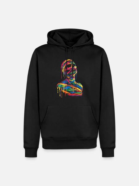 Mummy Halloween Pop Art - Men’s Premium Organic Hoodie - black