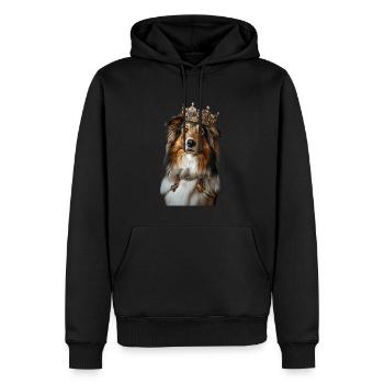 Shetland Sheepdog - Männer Premium Bio Hoodie - Schwarz - Vorne - Nico (187cm)