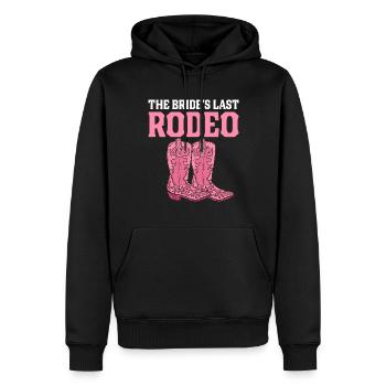 Brautparty Bachelorette Party Rodeo Das letzte Rod - Männer Premium Bio Hoodie - Schwarz - Vorne - Nico (187cm)