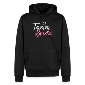 Team Bride Brautparty Junggesellenabschied - Männer Premium Bio Hoodie - Schwarz - Vorne - Nico (187cm)