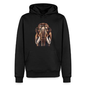 Mammoth - Men’s Premium Organic Hoodie - black - Front - Nico (187cm)