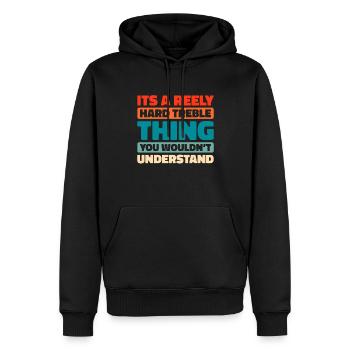 Irish Dance Irischer Tanz - Männer Premium Bio Hoodie - Schwarz - Vorne - Nico (187cm)