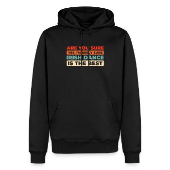 Irish Dance Irischer Tanz - Männer Premium Bio Hoodie - Schwarz - Vorne - Nico (187cm)
