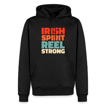 Danse Irlandaise Irischer Tanz - Sweat à capuche Premium bio Homme - noir - Devant - Nico (187cm)
