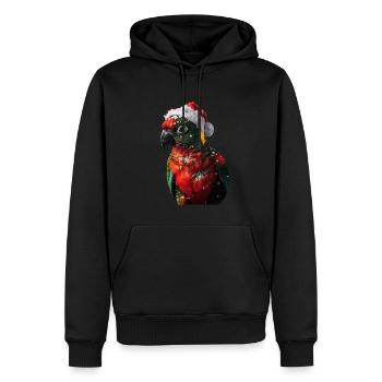 Papagei - Männer Premium Bio Hoodie - Schwarz - Vorne - Nico (187cm)