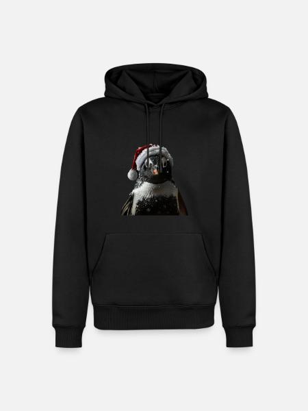 Penguin - Men’s Premium Organic Hoodie - black