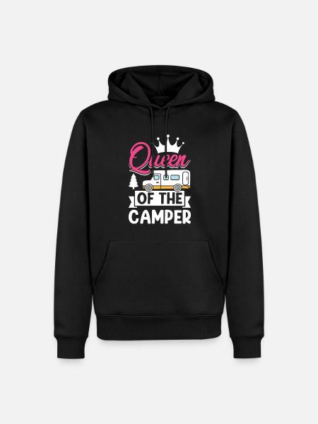 Campist Mor Sjov Camping Dronning af Camper - Herre Premium økologisk hoodie - sort