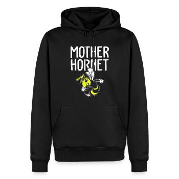 Apiculteur Apiculture Ruche Mère Hornet - Sweat à capuche Premium bio Homme - noir - Devant - Nico (187cm)