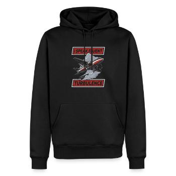 Flugbegleiter Stewardess - Männer Premium Bio Hoodie - Schwarz - Vorne - Nico (187cm)