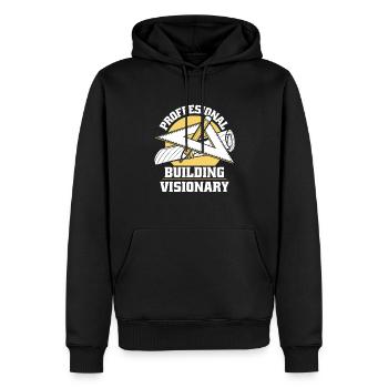 Architect Architecture - Men’s Premium Organic Hoodie - black - Front - Nico (187cm)