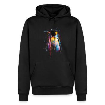 Pingouin - Sweat à capuche Premium bio Homme - noir - Devant - Nico (187cm)
