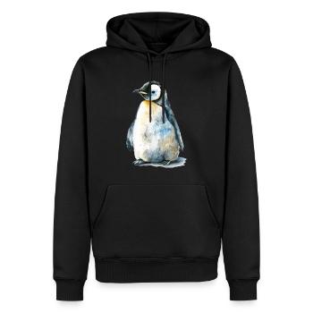 Pingouin - Sweat à capuche Premium bio Homme - noir - Devant - Nico (187cm)