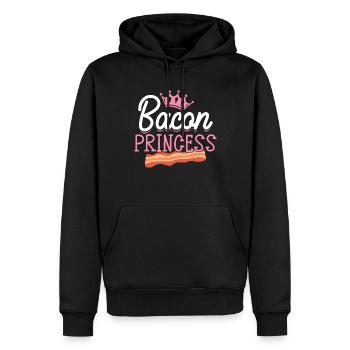 Bacon Princess Bacon Girl - Männer Premium Bio Hoodie - Schwarz - Vorne - Nico (187cm)