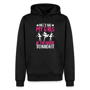 Danseuse de danse classique Meet My Girls au - Sweat à capuche Premium bio Homme - noir - Devant - Nico (187cm)